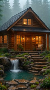 13K views · 1.2K reactions | Cozy Rain Cabin Ambience with Waterfall & Forest Sounds for Relaxation  . . . . . . . . #cabin #cabinlife #nature #cabininthewoods #tinyhouse #cabinlove #travel | Comfort in Every Corner | Facebook