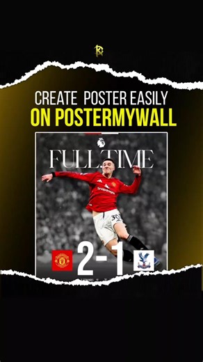 Tutorial buat poster pakai template postermywall #tutorialdesign #postermywall #manchesterunited
