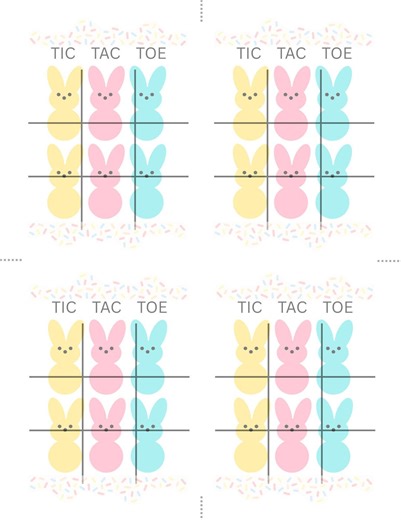 Printable Easter & Spring Tic-tac-toe – DIGITAL DOWNLOAD - Classroom Sunday School Preschool Game for Kids - Etsy
