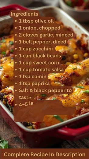 Cheesy Burrito Bake That's Actually Easy #easyrecipes #dinner #foodshorts