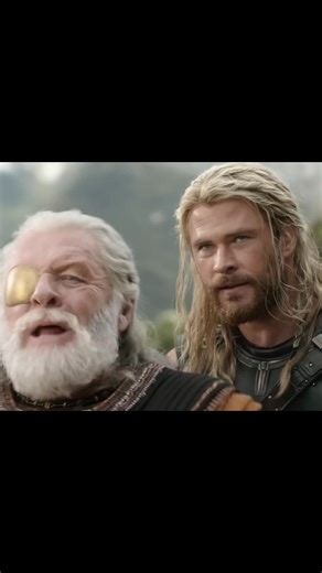 Thor throws Hammer at Loki who acts as a fake Odin #thorragnarok #thor #loki #odin #marvel #marvelstudios #moviescene #disney #hammer