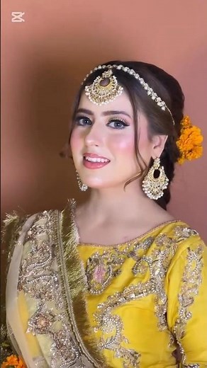 beautiful bridal look 😍🥀 | cute bride mayion✨️ look🥰 #short #ytshorts #makeup #rrmakeupwork #foryou