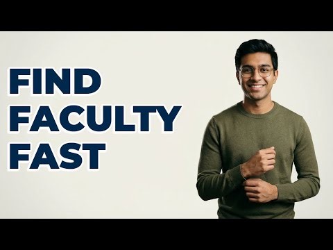 How Do I Research Specific Faculty At A University?