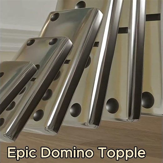 Most Satisfying Domino Effect Ever! 🌈 Epic Chain Reaction You Need to See in 2025 🔥💥