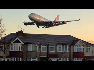 BIG PLANES flying LOW Over Houses | London Heathrow Plane Spotting