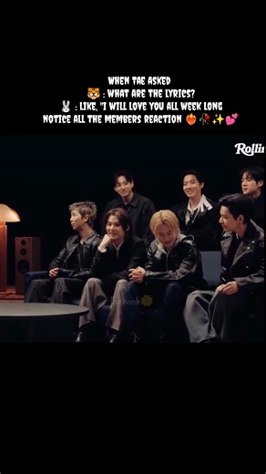 when tae ask what are the lyrics?and jungkook replied and Notice all the memeber reaction #taekook