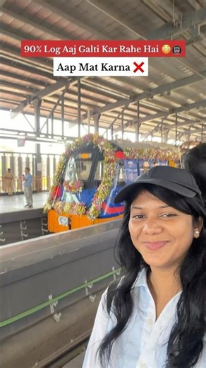 Mumbai Metro Line 9 OPEN 🚇| 7 April Update | Mira Road to Borivali Fast Travel #mumbaimetro #Shorts