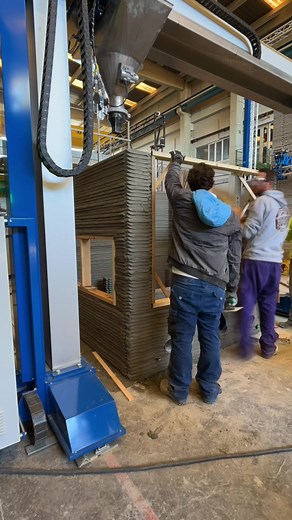 3D printed duct access chamber #impresion3d #3dprinting #construction #concrete