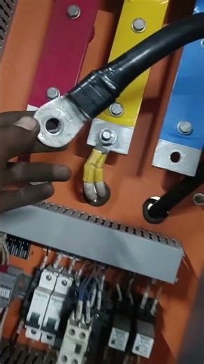 We installed a 150sq copper cable at the #motor VFD site Connect. 🙏👍 Support 👏🙏🙏