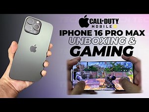iPhone 16 Pro Max Gaming Test | Call of Duty Mobile | Max Graphics | Max Framerate