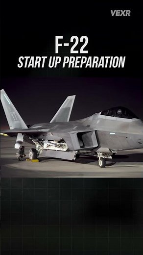 F-22 Raptor Engine Start, Weapons Bay Prep