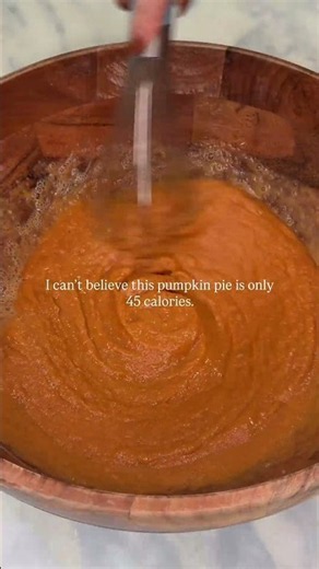 45 calories for a slice of pumpkin pie… and yes, it actually tastes like pumpkin pie