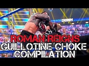 WWE Roman Reigns Guillotine Choke Compilation || ALL GAMING