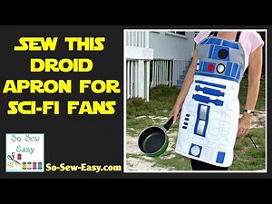 Sew this R2D2-style Star Wars inspired apron