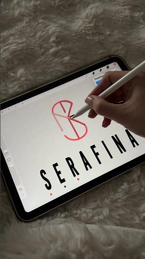 Create Stunning Name Logos on Procreate with Serafina! #letterlogo #namelogo