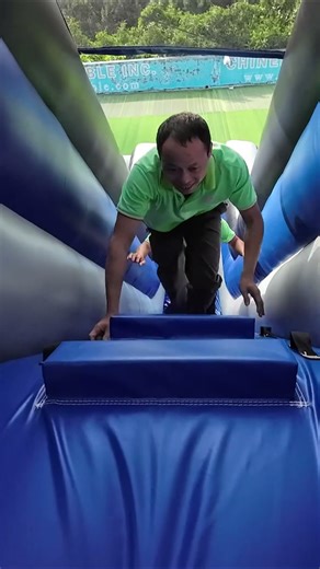The double inflatable slide is amazing #awesome #inflatable #inflatableslide #bouncycastle