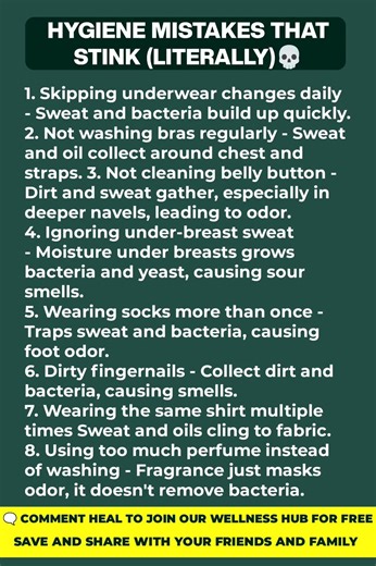 💀Stop doing these hygiene mistakes NOW #wellnessforlife #longevity #wellnesstips #healthyliving