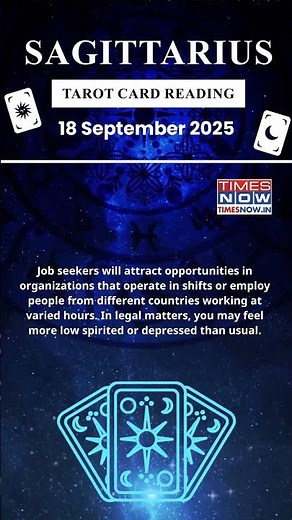 Sagittarius Tarot Card Reading | 18 September Zodiac | Astrology & Prediction of the Day | #short