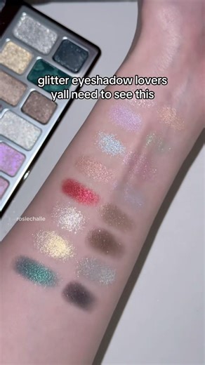 the best glitter eyeshadow palette? #eyeshadowpalette #cbeauty #douyinmakeup #makeup #makeupswatches