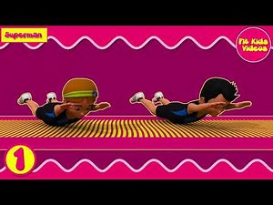 Exercise for Kids| Superman |3D Animation