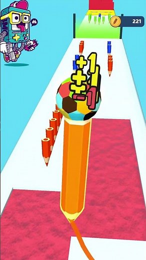 Color Pencil Run Game #3 #pencildrawing #gameplay #shortsfeed