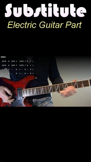 Substitute Guitar Lesson Electric part with TAB - The Who #substituteguitarlesson