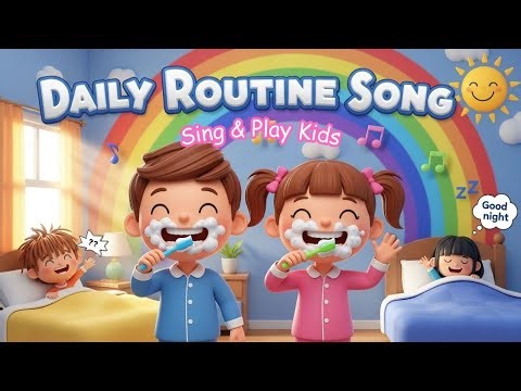 Daily Routine Song for Kids | Morning to Night | Healthy Habits Learning Song