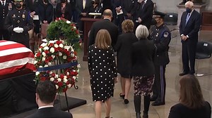 190K views · 1.9K reactions | MOMENTS AGO: Elizabeth Dole mourning her husband, Sen. Bob Dole during a service at the U.S. Capitol. STORY: https://washex.am/3oAoXEJ | Washington Examiner | Facebook
