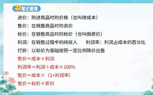 【自检卷】经济问题初步———基本公式应用