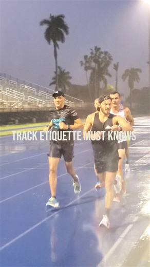 Track Etiquette MUST knows: Running tracks usually have their own lists of rules, which they’ll make clear to you on the way in, So if you aren’t familiar with track etiquette, there are some ground rules you’ll want to get familiar with so you can respect other track-goers. but here are some generic ones to be aware of: ✅Run in the Correct Lane The inner lanes are usually reserved for fast runners or those doing speed workouts. The inner track allows them to pass slower runners more easily. Nev