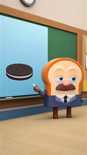 OREO #memes #funny #humor #animation #comedy #3d #comic #dessert #2d #shorts #thebreadbarber #fyp