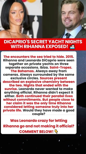 Rihanna and DiCaprio Secret Romances