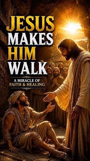 Jesus Makes Him Walk | The Powerful Healing Miracle of Jesus! ✨ #biblestory #jesus #jesusmiracles
