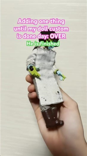 Adding one thing until my doll custom is done #customdoll #craft #dolls #horror