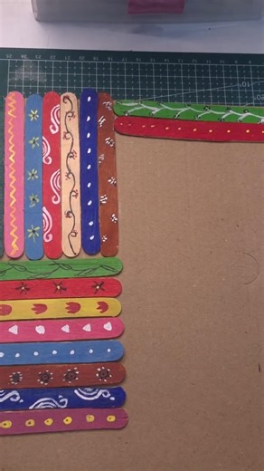 Ice Cream Stick Wall Hanging | Best Out of Waste DIY | Easy & Aesthetic Home Decor #shorts #diycraft