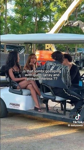 TIKTOK: Larray Gossips With Quen Blackwell, Pink Pantheress & Sombr Backstage Coachella