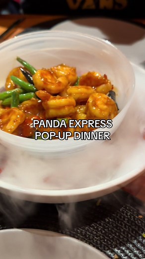 fanciest panda express meal ever!! @Panda Express hosted a pop-up dinner event open to the public where they served a 5 course meal created by the Panda Culinary Innovation team to celebrate the return of Firecracker Shrimp. It was actually a lot better than I expected! A live violinist played throughout the meal, servers were attentive and presented each dish very professionally, and the food was tasty! For $38pp, p good deal! My favs were the mongolian beef sandwich, the youtiao w burrata, and