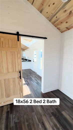 18x56 2 bed 2 bath, would you retire here? #hometour | Tiny Home, Cabins, Sheds