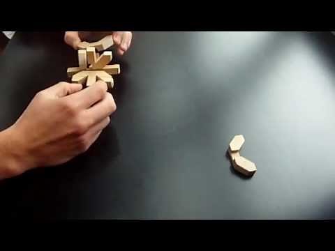 Solving snowflake wood puzzle