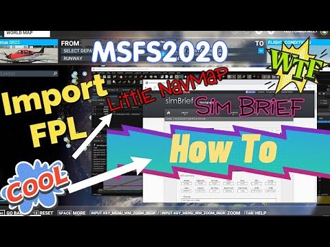 Msfs 2020 How to Import Flight plans From Simbrief & Little navmap after sim 5 update & WU6