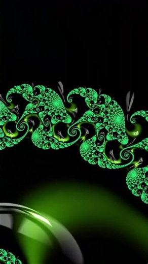 #animationart #mindblowing #shortart Fractal Pulse: Diving Into the Neon Green Mindscape