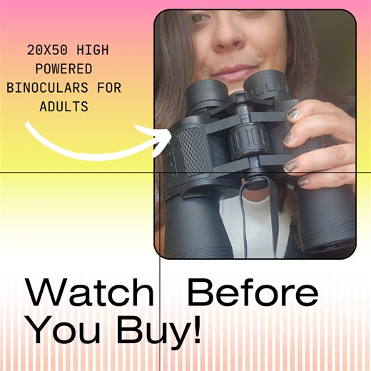 Watch Review of these 20x50 High Powered Binoculars for Adults on Amazon Live