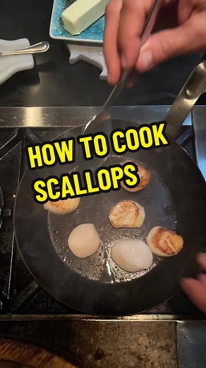 How to cook scallops… a great dish for NYE if you’re going away of the seven fishes (or just want delicious scallops 😉)… super easy recipe here… just a little olive oil, lemon, butter and capers with cilantro to finish… RECIPE: 8 dry packed Sea Scallops 1 tbl EVO 2 tbl Capers 6 tbl butter Juice of ½ lemon S & P to taste Cilantro to finish Heat pan and add oil. Place seasoned scallops into pan. Allow to cook for 2 minutes or until brown. Flip and brown other side, add butter and capers to pan. A
