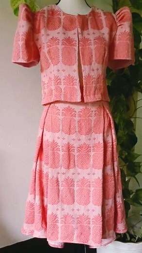 Pinilian Inabel modern Filipiniana set #pleatedskirt #longback #bolero #filipiniana #sewingproject #womenclothing | Ethel Gironella Dumaquion