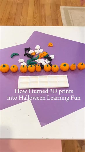 🕸️ 3D Printed Halloween Learning Fun! 🎃 We made the cutest Halloween educational toys right at home — pumpkins, bats, cats, and ghosts — plus a 10-frame for hands-on counting, addition, and pattern play! 💜 The Bambu Lab A1 makes it so easy to bring learning to life with one-click printing, bright multi-color models, and no stress at all. 🖤 🎉 @bambulab_official Biggest Sale of 2025! 🎉 🛍️ Lowest Prices in History! 🚚 Free Shipping (exclusions apply) 📅 Oct 28 – Dec 5 — Don’t miss it! 👉 Tap