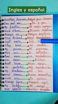 frases en ingles y español si te gusto dejanos un like gracias.