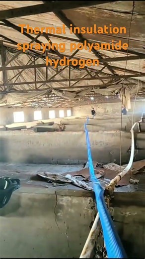 Thermal insulation spraying polyamide hydrogen @haomin machinery #polyamide