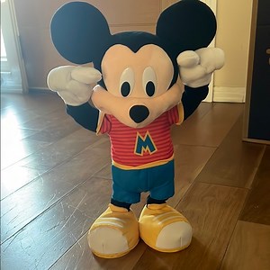 Disney Mickey Mouse Plush - Red, Blue, and Yellow