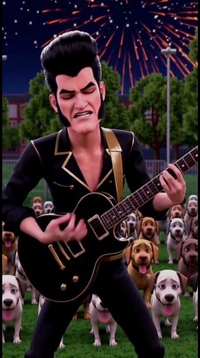 trying something new with this one, Elvis sings "hound dog" in ai generated video