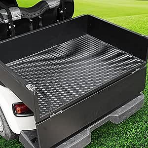 Golf cart Cargo Box Mat Fit for Club Car/E-Z-GO/YA/Star Car/Excar/Icon and Most Golf Carts with Steel or Aluminum Cargo Box.Full Coverage Anti-Slip Mat Protect Golf Cart Cargo Boxes.